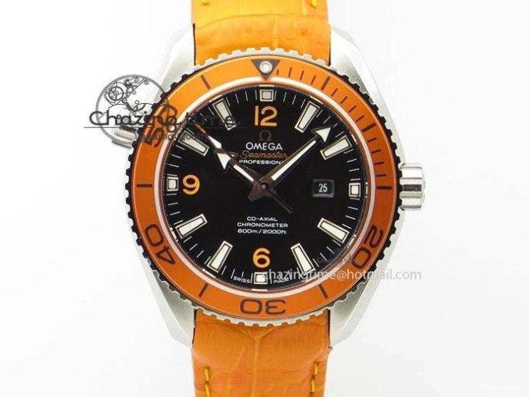 0316 Planet Ocean 45.5mm Big Blue Real Ceramic VSF 1:1 Best Edition on Blue Rubber Strap A8906 Super Clone Unique 7896